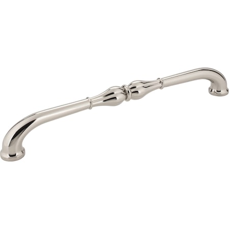Jeffrey Alexander 12" Center-to-Center Polished Nickel Bella Appliance Handle 818-12NI